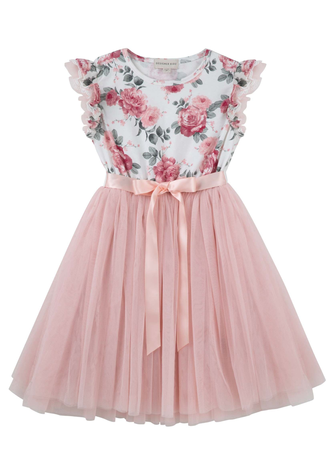 Belle Floral Tutu Dress - Tea Rose