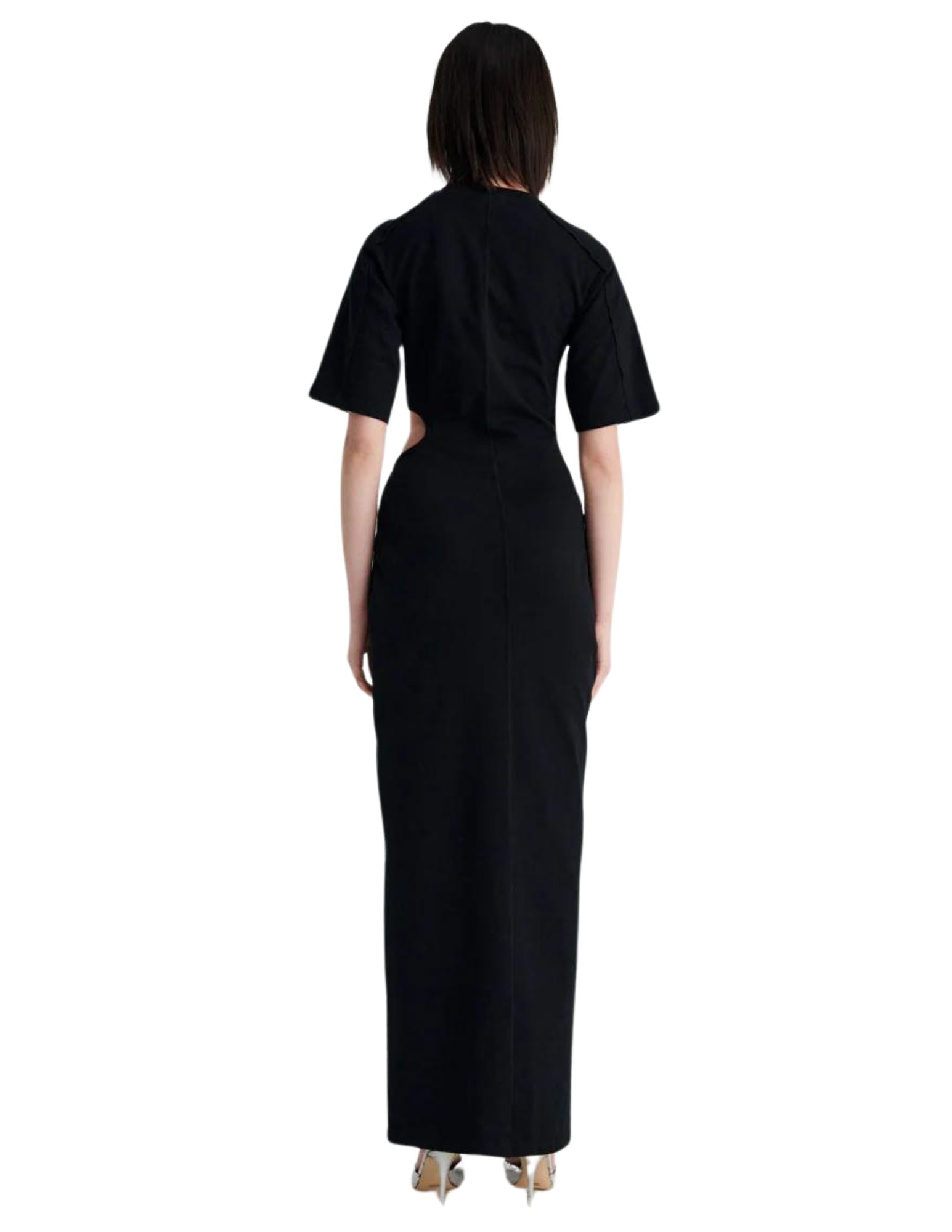 Barney Cut Out Maxi Dress - Black