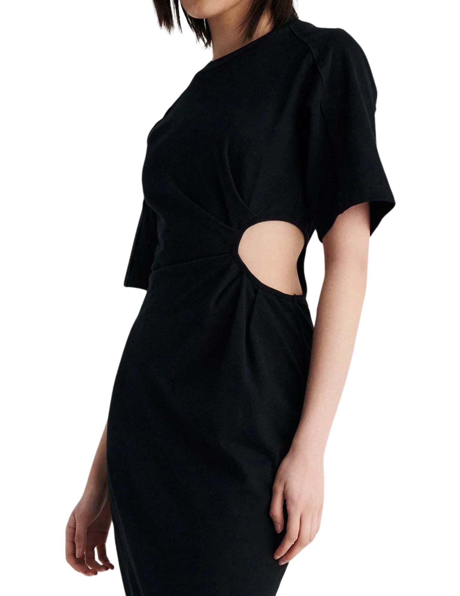 Barney Cut Out Maxi Dress - Black