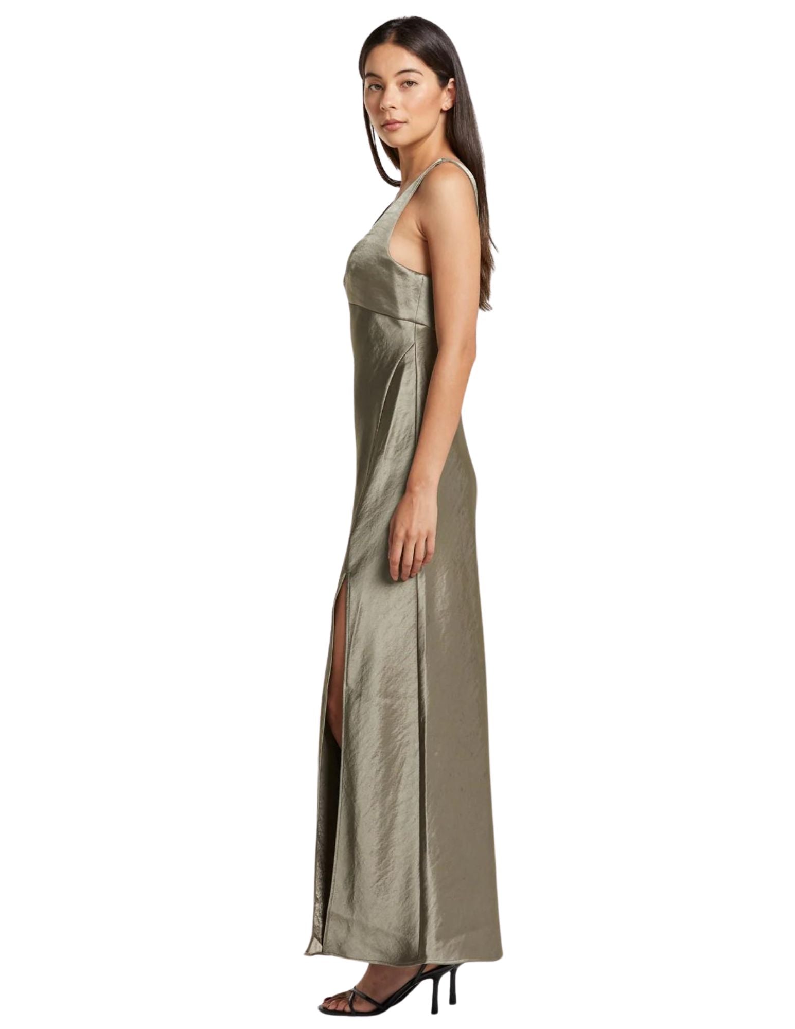 Nadia V Maxi Dress - Olive