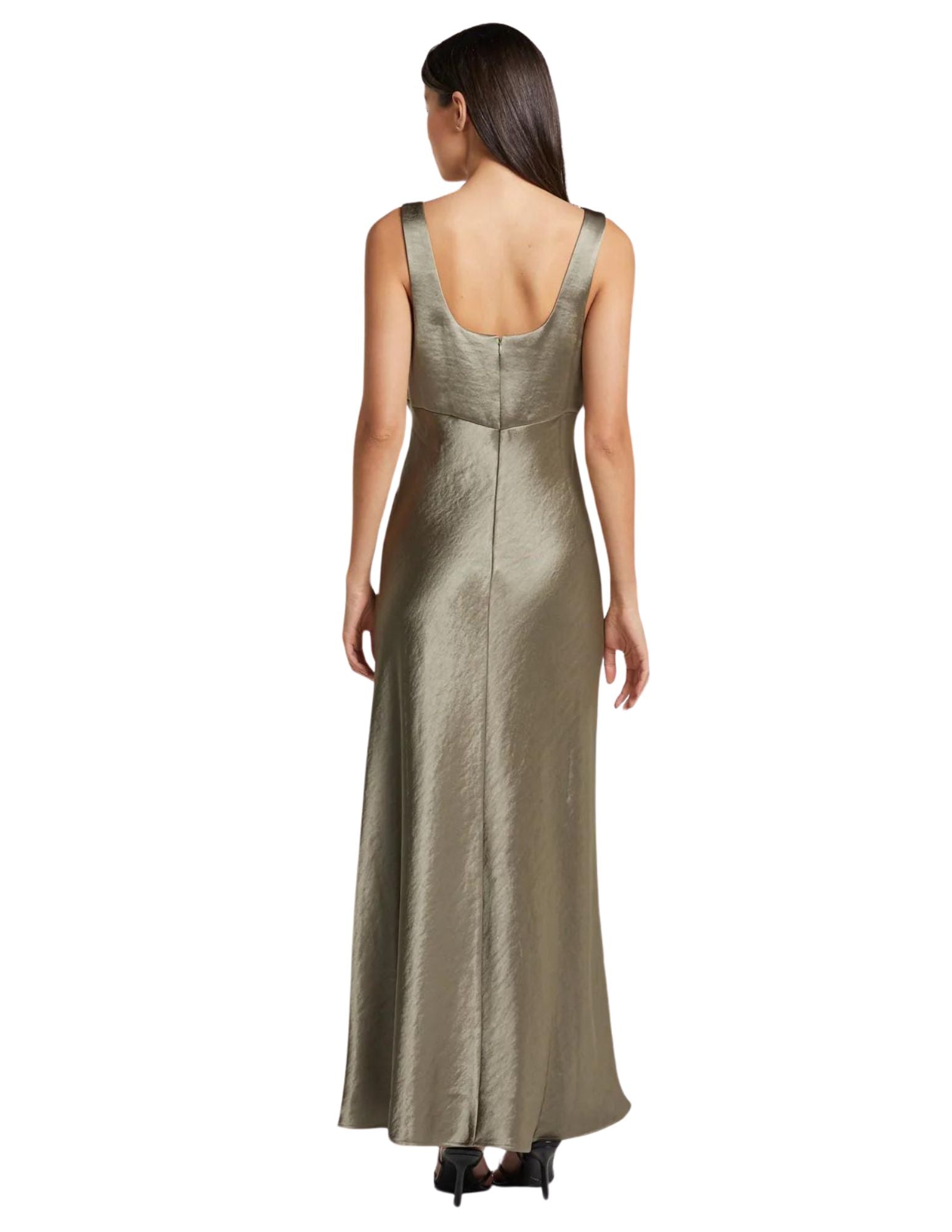 Nadia V Maxi Dress - Olive