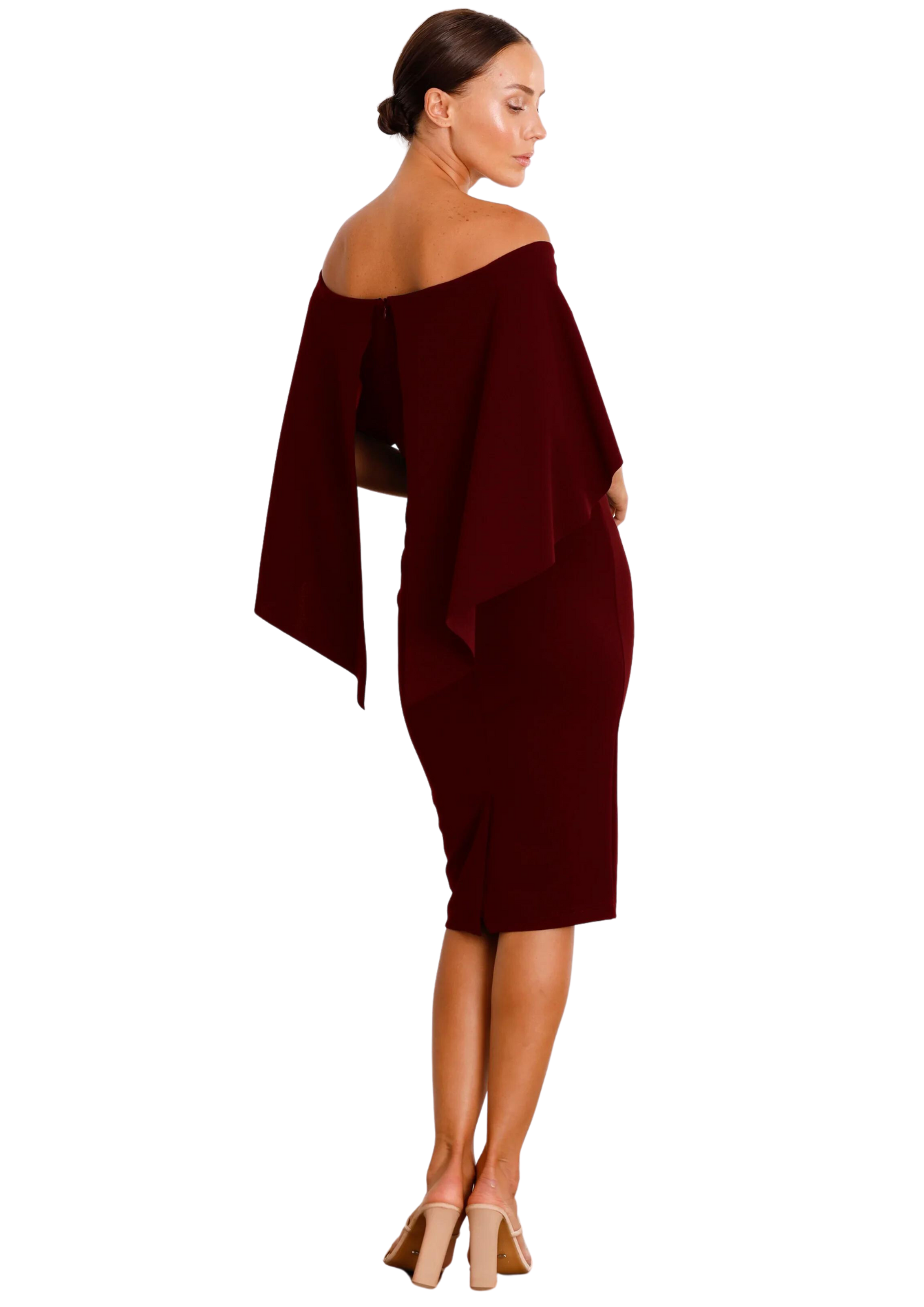 Composure Midi Dress - Wine