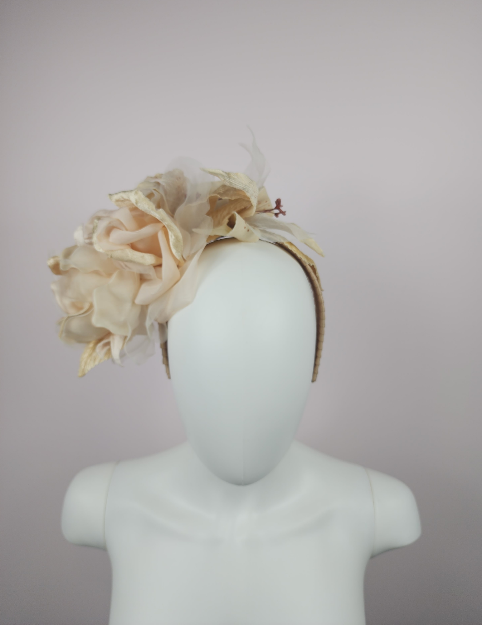 Peyton Fascinator - Cream