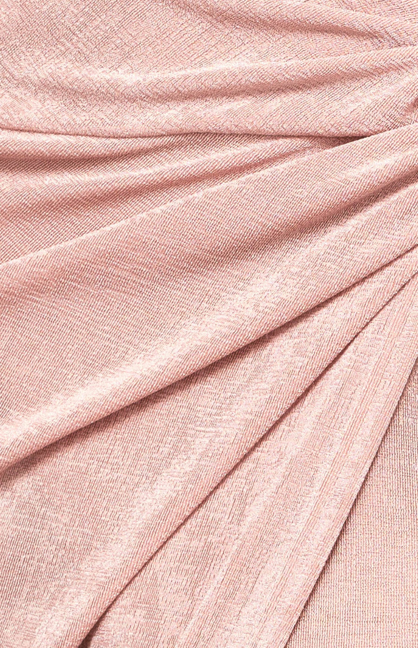 Slinky Jersey Halter Maxi Dress with Knot Detail - Blush