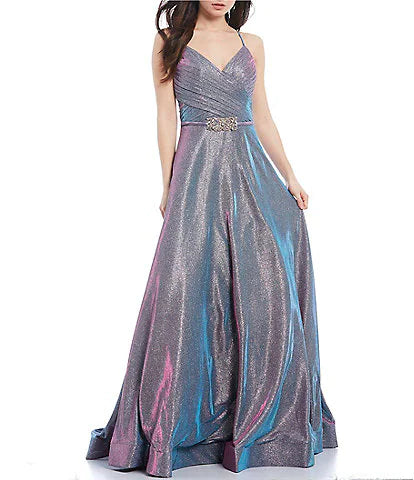 Lolly Ball Gown - Blue/Purple Shimmer