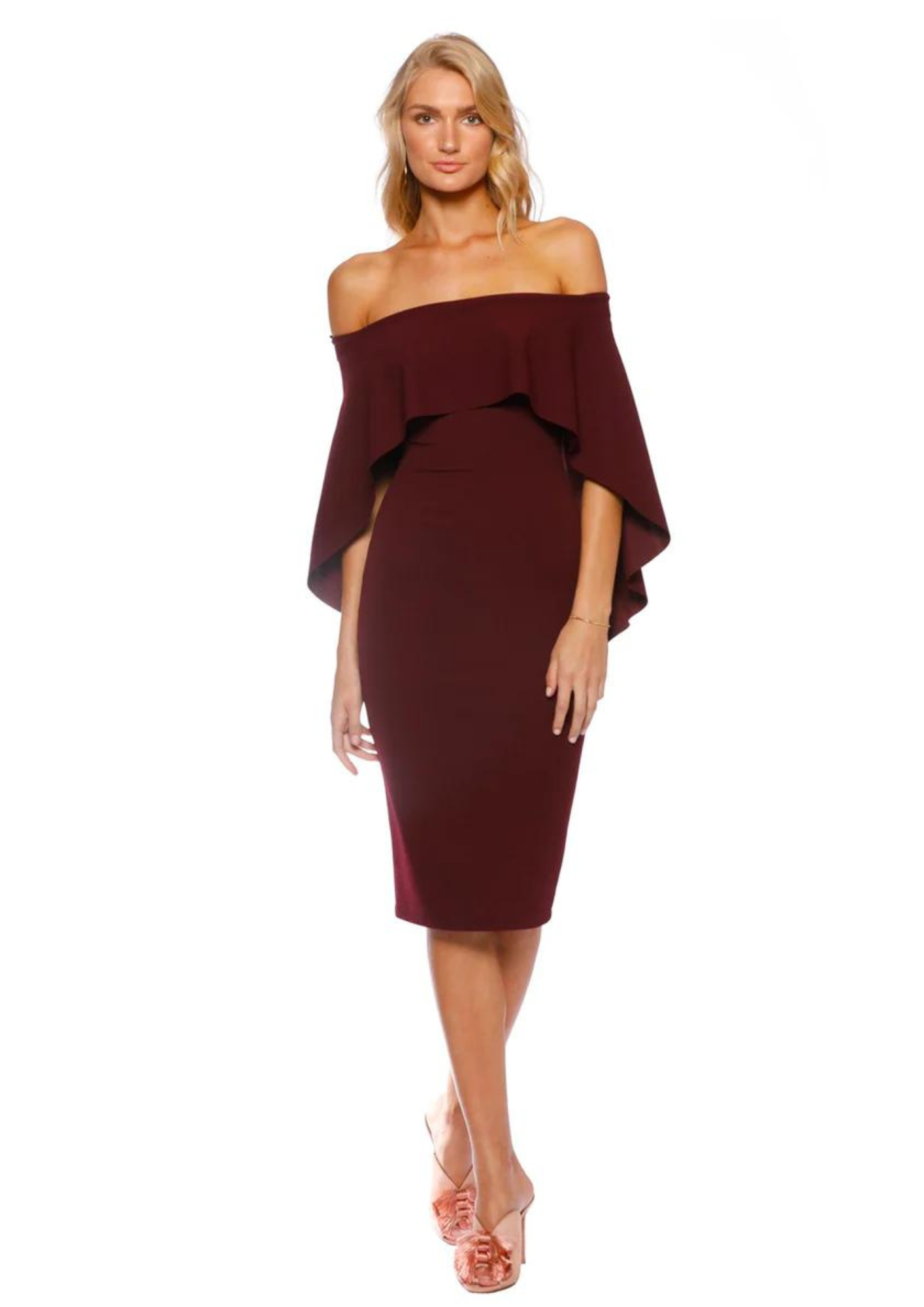 Composure Midi Dress - Wine