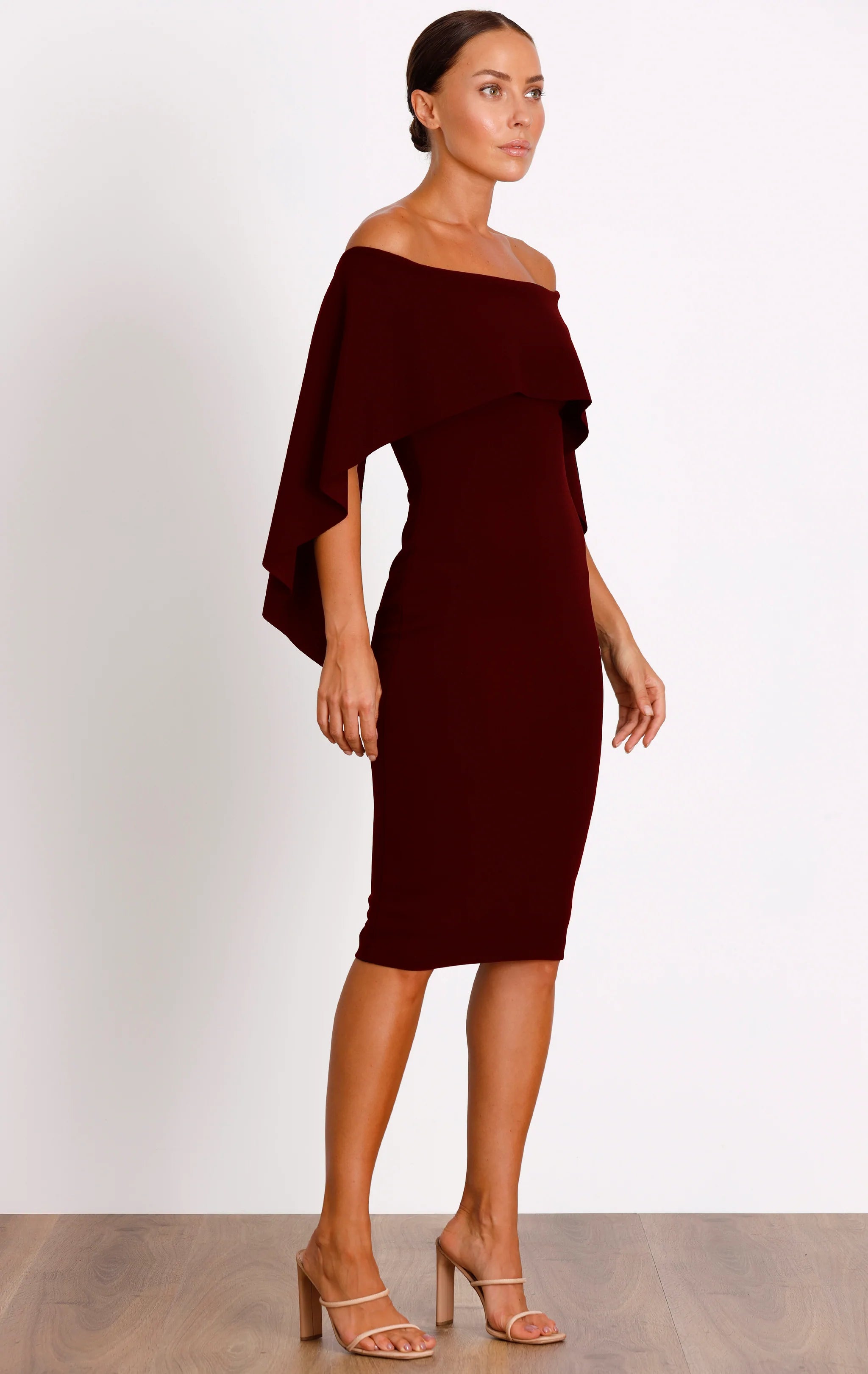 Composure Midi Dress - Wine