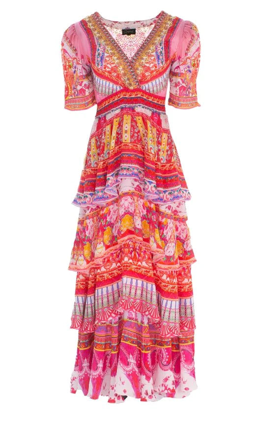 Bohemia Print - Cross Over Maxi Dress